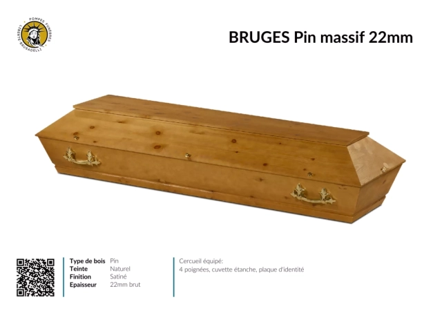 Cercueil inhumation BRUGES
