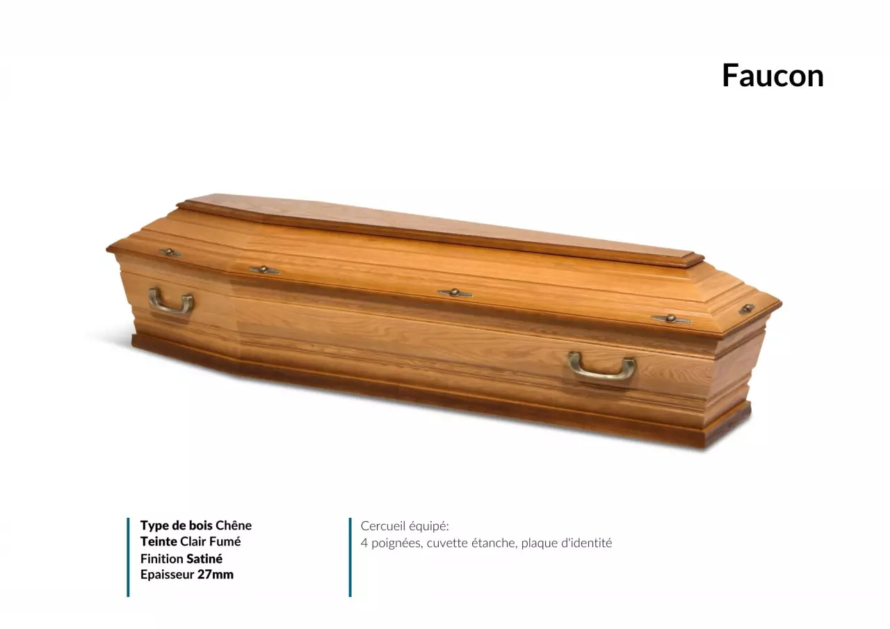 Cercueil Inhumation FAUCON FUMÉ