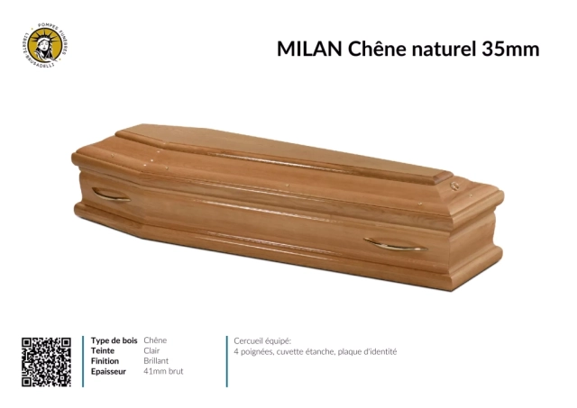 Cercueil inhumation MILAN